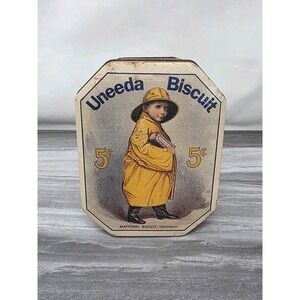 Vintage‎ Nabisco Uneeda Biscuit Tin 1923 Bristol Ware Collectible Cookie Cracker
